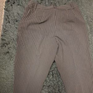 Peddle pushers knickers black with white pinstripe